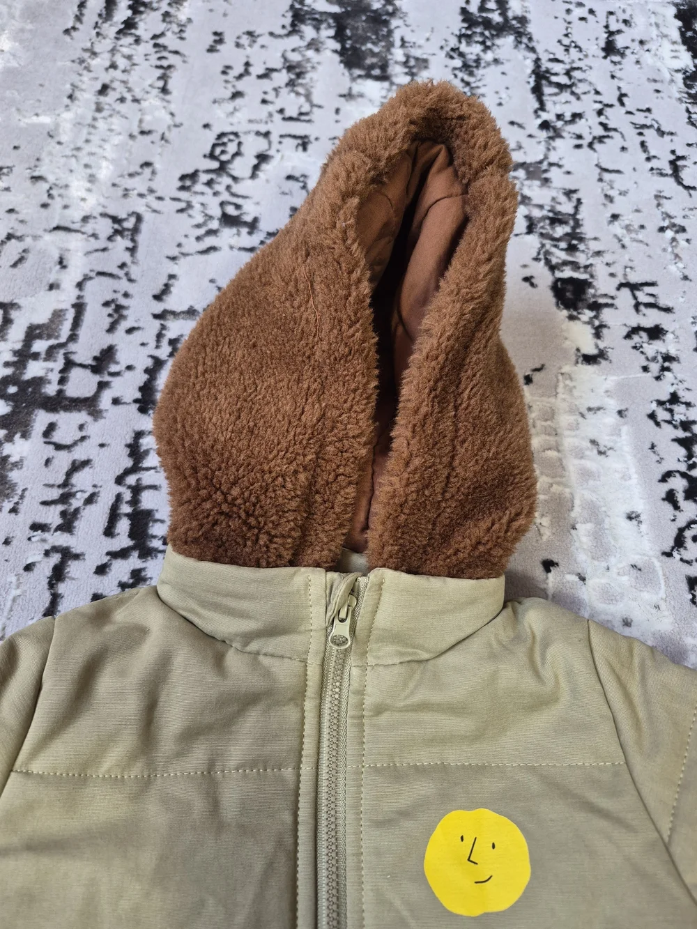 Bobo Choses Khaki Baby Shepra Organic Cotton Snowsuit / Coverall 3-6 m New